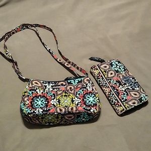Vera Bradley purse and wallet set